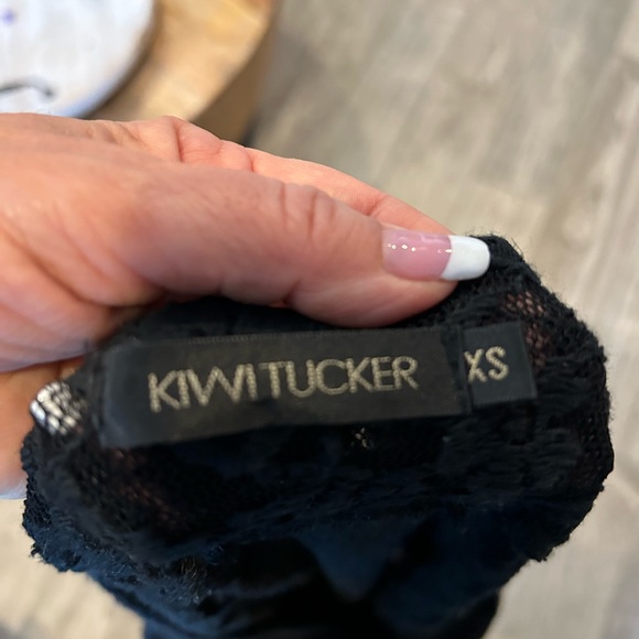 KiwiTucker black lace cover-up bottom up dress. Size XS - Picture 2 of 4